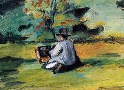 Paul Cezanne Ein Maler bei der Arbeit oil